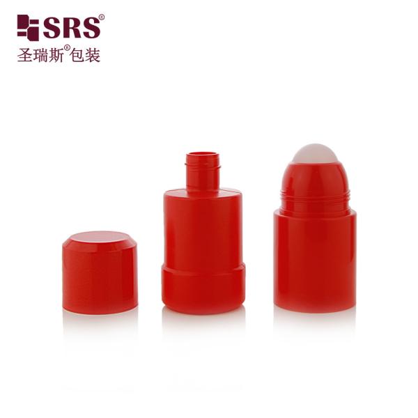 RPPE(P)-75ML Red Colored Deodorant Container With Replacement Inner Bottle With Soothing Gel Pain Relief