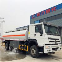 Óleo Sinotruk móvel HOWO do caminhão de depósito de gasolina 20m3 do reabastecimento 371HP 6x4