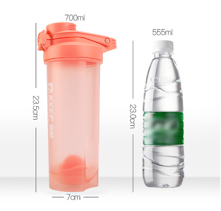 КОРМИТЬ чашки шейкера протеина бутылки 700ml Drinkware овса SGS 7*23.5cm для встряхиваний протеина