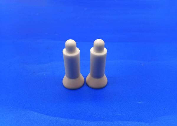 White Color Industrial Zirconia / Aluminum Ceramic Dowel Pin ZrO2 Threaded Dowel Pins Nut Bolts