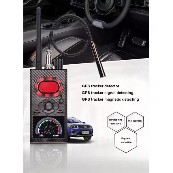 1MHz - 6.5GHz RF Portable K99 Wireless Signal Detector RF Scanner Alarms Built In LION Battery