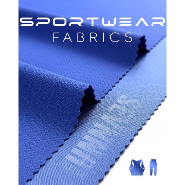 260gsm 48%Recycled Poly + 34%Nylon + 18%Spandex Running Fabric RT-4608