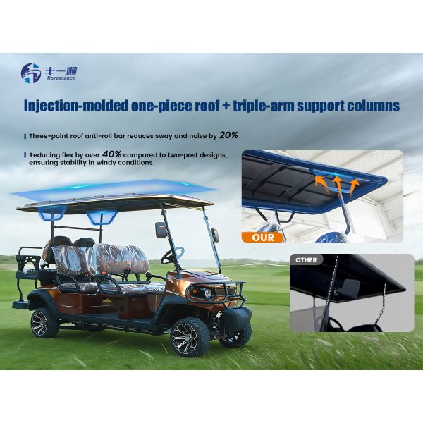 Eelectric Golf Cart 4 Seater Electric Off Road Vehicle for Hotel Shuttle Transport