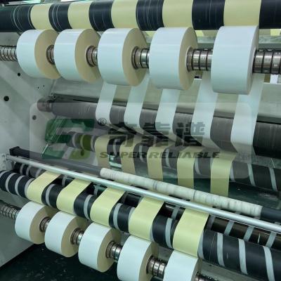 HM1133H Semi Glossy Paper 80G Rubber Based Hotmelt Glue Yellow Glassine Liner Adhesive Paper