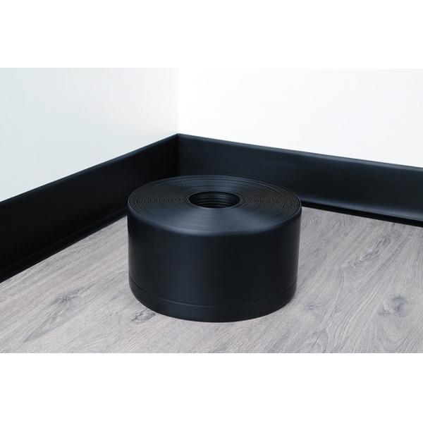 10 mm Black PVC Skirting Board Vinyl Cove Base Board para decoração de parede e piso