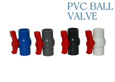 Lightweight PVC Compact Ball Valve For Building Material Used Swimming Pools Manual Control