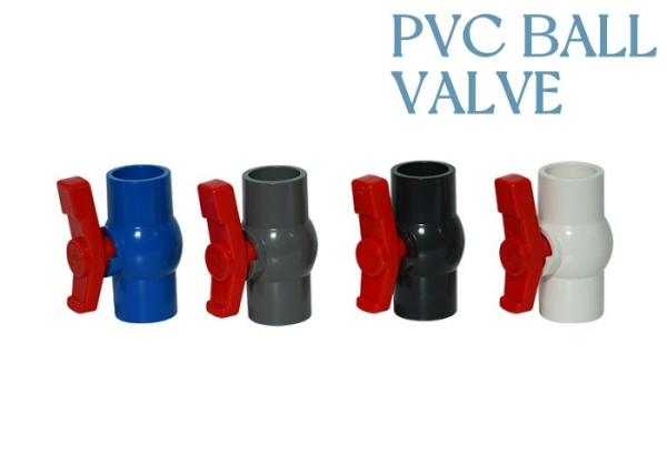 Lightweight PVC Compact Ball Valve For Building Material Used Swimming Pools Manual Control