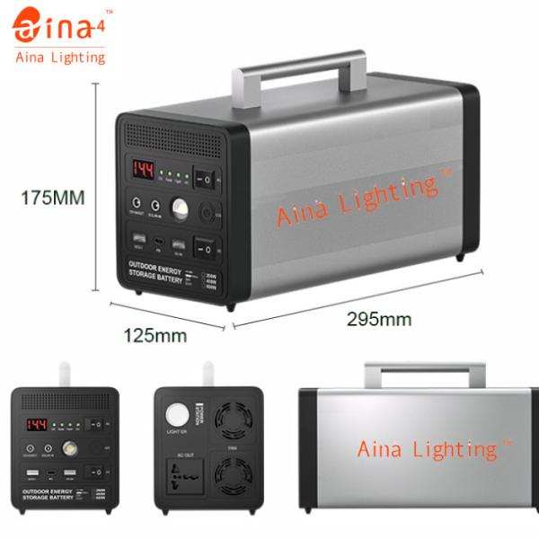 Puissance élevée portative de ménage extérieur mobile d'alimentation d'énergie solaire du courant 200w chargeant