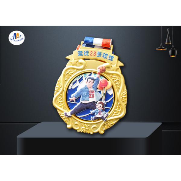 Zinc Alloy 76.2*3mm Youth Basketball Medals