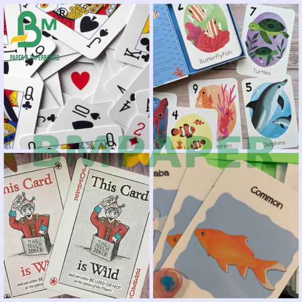 280gsm 45x32cm Durable Smooth Blue Core Playing Card Cardstock