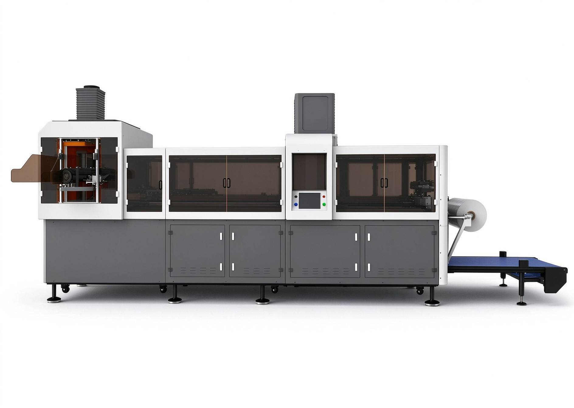 High Speed Automatic 6KW/H Bottle Packing Machine for PET Bottles with PLC Touch Screen
