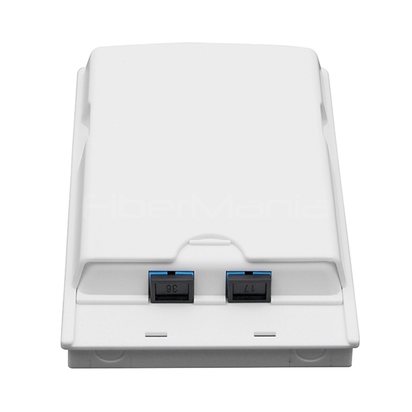 2 Порт Волоконное конечное устройство Стенное устройство Волоконного конечного устройства для внутреннего / наружного использования