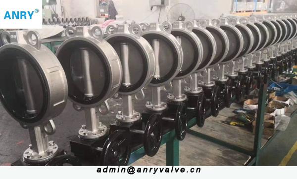 Wafer or Lug Type Casted Iron Body EPDM Rubber Seat Butterfly Valve