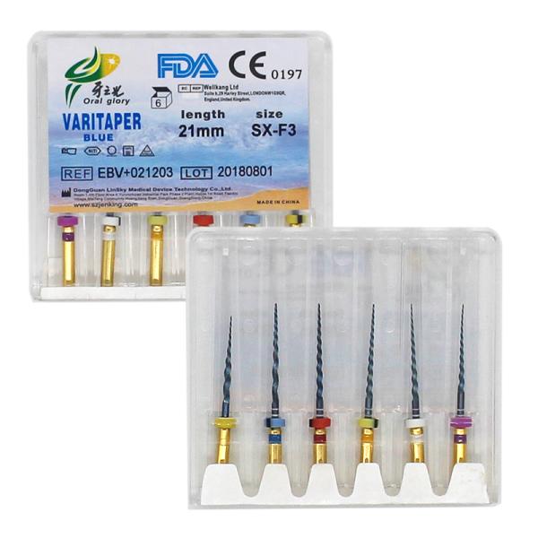Hot Treatment Dental Rotary Files Protaper Blue Flexible For Curved Canals