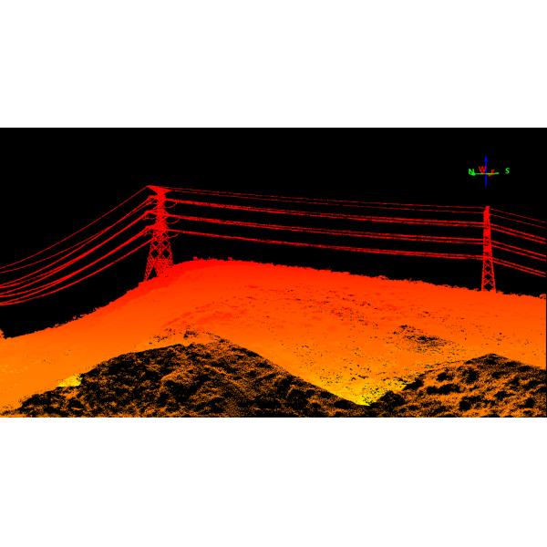 Система сканирования LiDAR серии GAirHawk GS-1500N с 8 эхосигналами для долговременного обнаружения картографирования вертикального взлета и посадки с воздуха