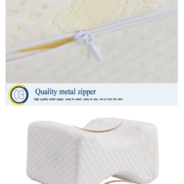 Customized Logo Accepted Ergonomic Design Knitted Cover Memory Foam Leg Rest Wedge Pillow