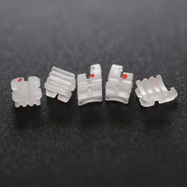 Dental Ceramic Orthodontic Brackets , Poly Crystalline Roth 022 Bracket