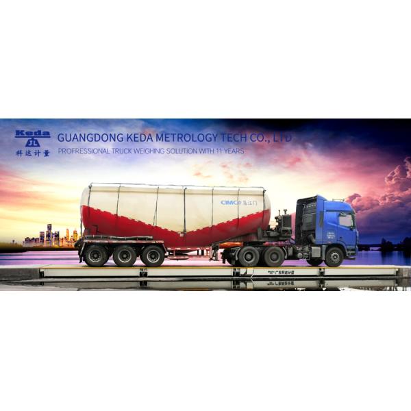 3*16 Meter U Beam Structure Heavy Truck Weigh Bridge 40 Ton