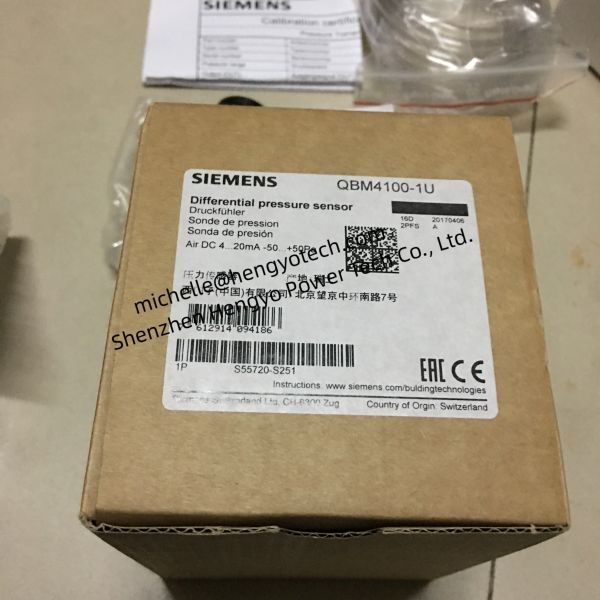 Siemens Original Differential Pressure Sensor Model QBM4100-1U with 1 Year Warranty