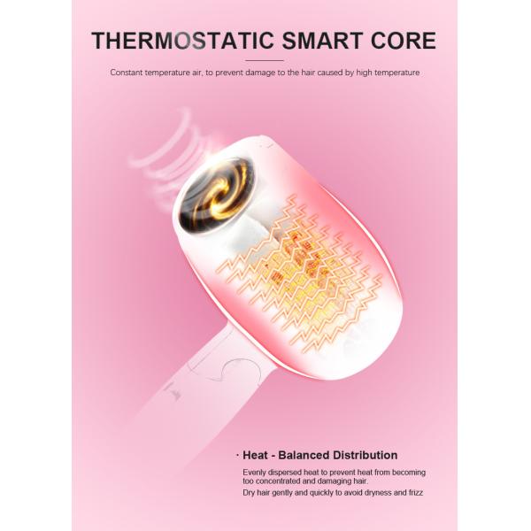 OEM ODM Hair Blow Dryer , 1000W Mini Folding Travel Hair Dryer