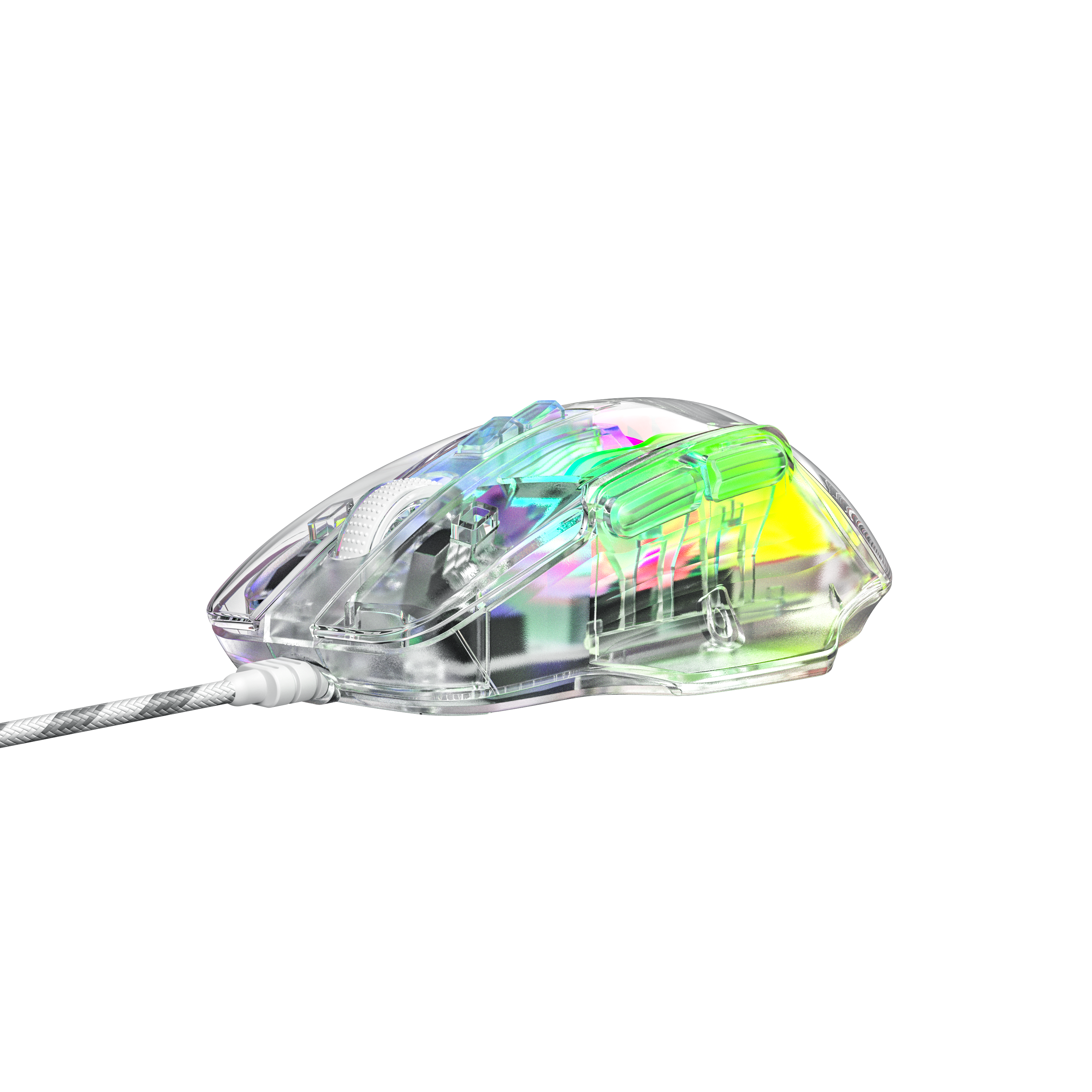 Ergonomic 115g Wireless Mouse 2.4G Bluetooth Dual Connection 4000 DPI 3 Million Clicks RGB Breathing Light