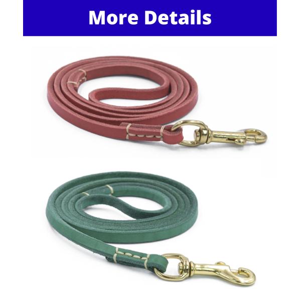 Dog Leash Genuine Leather Traction Rope For Small Medium Training Walking Supplies