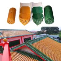 Chiffres chinois durables Dragon Design de tuile de Clay Tiles Glazed Ceramic Roof de temple