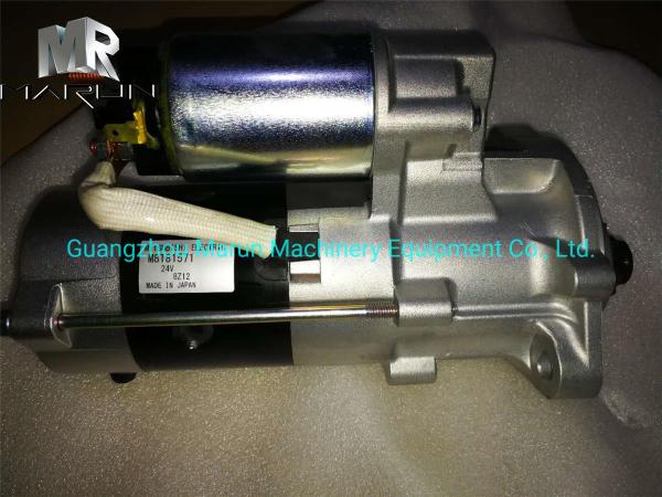 Original Isuzu Engine Parts Starter Motor 24V For 4LE2 8-98072315-0 Crankshaft