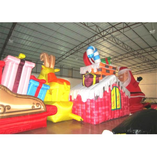 Ткань раздувной Санта Клаус водоустойчивых украшений рождества PVC раздувных сильная для украшения