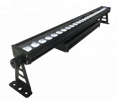 Building LED Effect Light Led Wall Washer Light Bar 24pcs 18w 15w RGBWA+UV 6-In-1