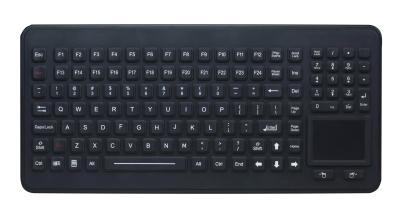 Teclado antimicrobial durável do silicone de 120 chaves com o teclado numérico do touchpad