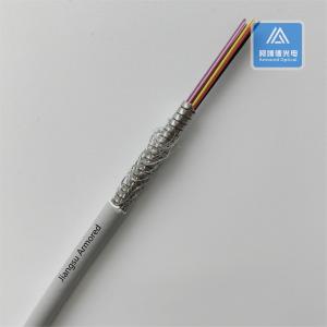 12 Core Armoured Fiber Optic Cable Armoured Fiber Patch Cord Ofc 5.5mm Grey PVC