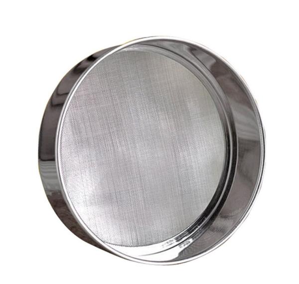 Food - Grade 304 Stainless Steel Flour Sieve 40 60 Mesh / Inch 30cm Dia
