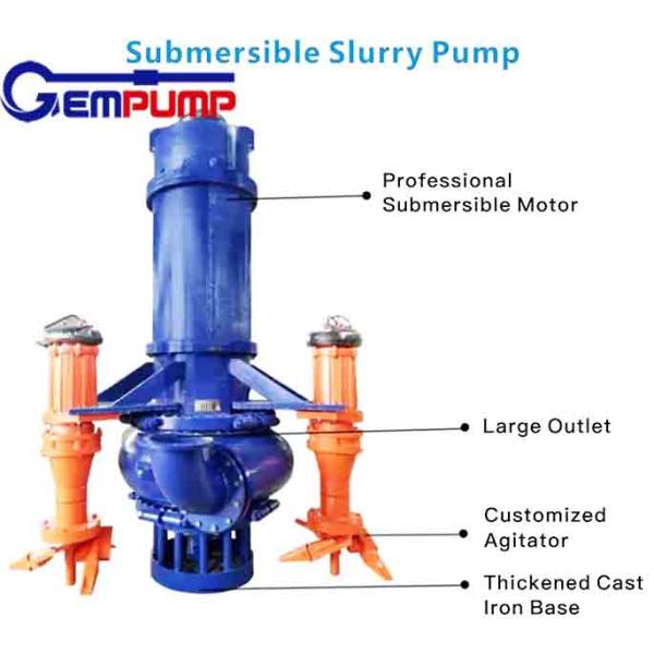 40ZJQ8-12-2.2 Waste Sewage Sludge Pumps Vertical Submersible Sand Gold Mining Slurry Pump