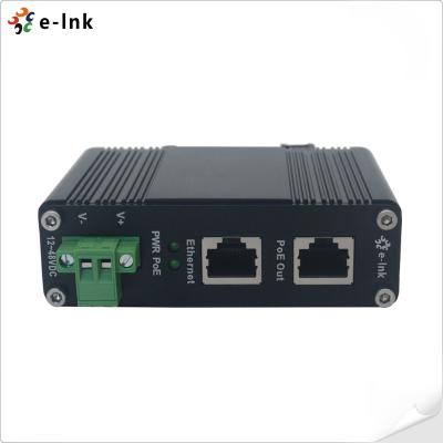 12 ~ 48V DC Power Over Ethernet Injector Industrial 1.25G 2.5G 5G 10G PoE RJ45 Conector