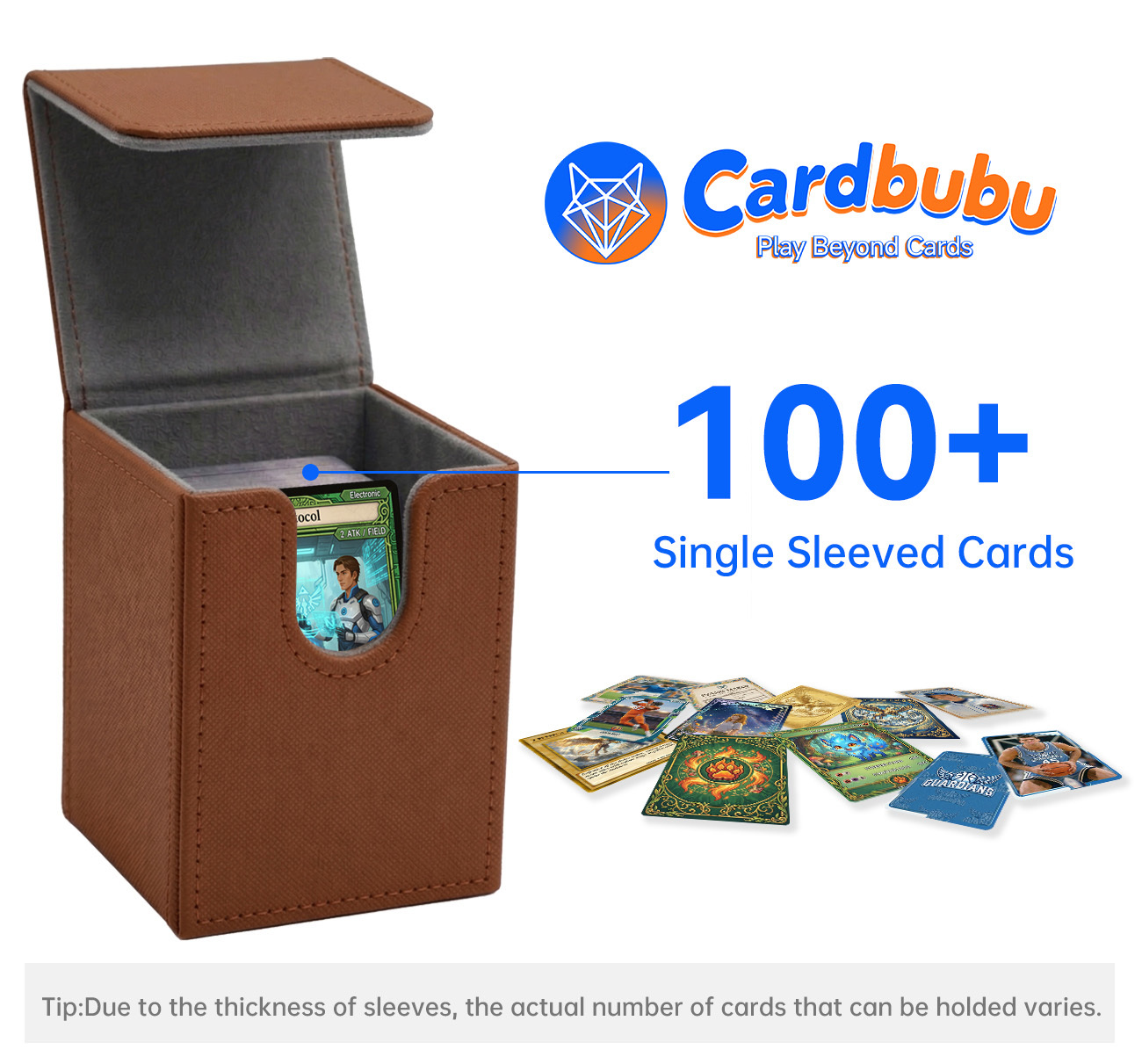 Trading Cards Leather Magic Deck Box Coffee Brown Magic The Gathering Deck Box