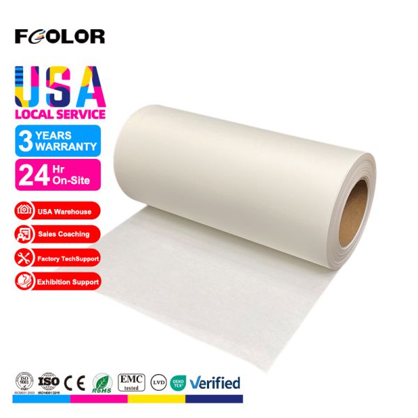 FCOLOR 30cm DTF Cold Peel Film Heat Transfer Printing DTF PET Films for Tshirt