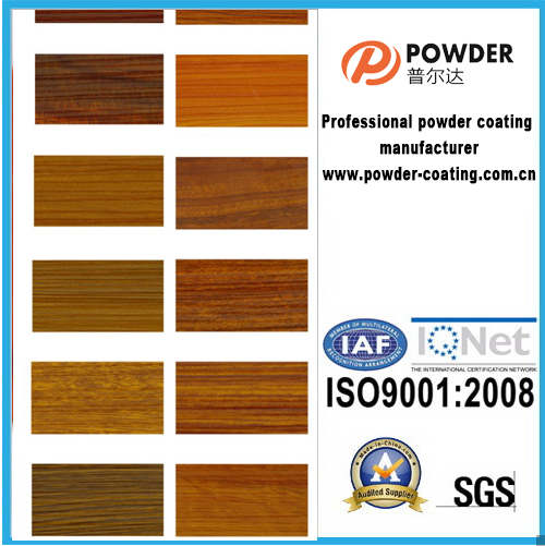 Highly Decorative Heat Transfer Powder Coating , Wood Effect Powder Coating