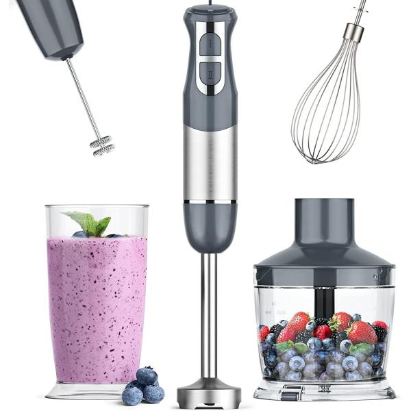 Multi Function Hand Blender Machine , 800w Stick Blender With Two Mode