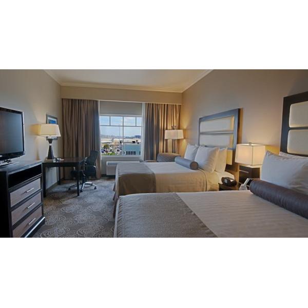 Melamine plywood hotel Guest room furniture liquidators Guest rooms Wall panels with Wood Headboards and Long Desk Table