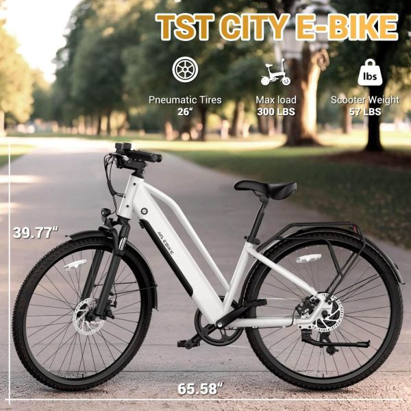 EU Stock Smart Sensor 48v 7 Speed Commuter E-Bike 48v Brushless Motor City Electric Bicycle for Adults From China