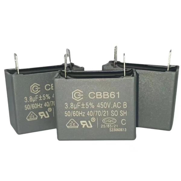 CBB61 450V 3.8UF Moteur de ventilateur Conditionnaire d'air intérieur Condensate
