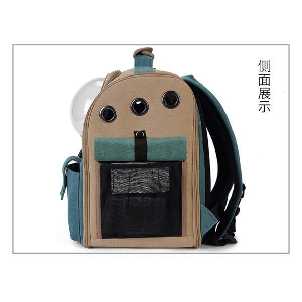 Portable Pet Carrier Bag Transparent Capsule Breathable Travel Parrot Cat Dog Bird Backpack