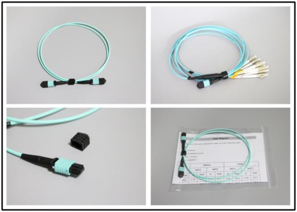 OD3.0mm 8 Core MPO/MTP Female Fiber Optic Patch Cord