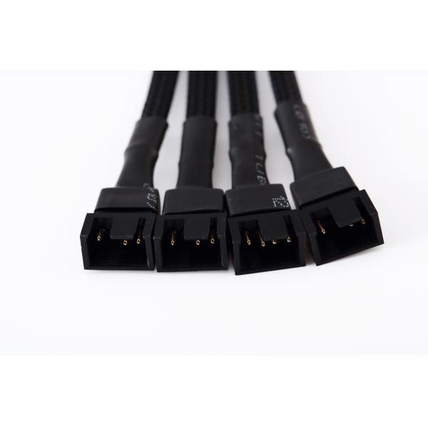 Ul1007 22awg PC Fan Splitter Cable Pwm Fan Splitter 4 Pin To 3 Pin