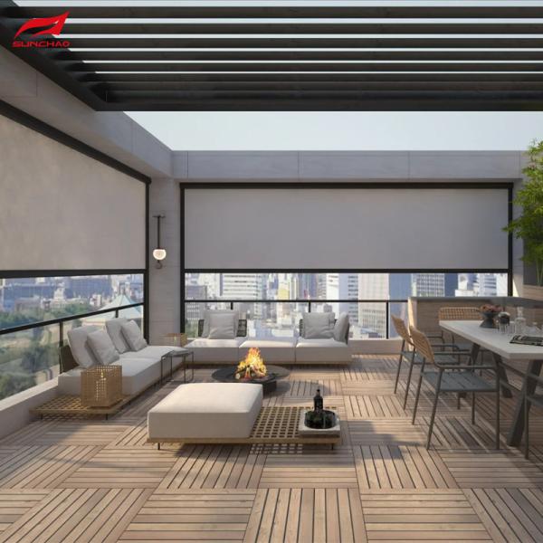 Upgrade Your Space With Zip Track Blinds 10% Openness Factor Aluminium Alloy Side Track And DIY Or Professional Installation