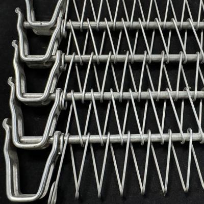 IQF Tunnel Freezer Spiral Mesh Conveyor Belt for Cooling Towers