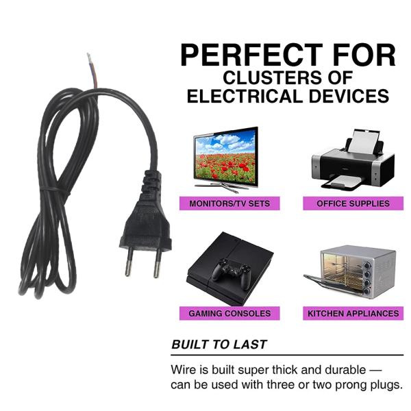 VDE Approved EU 2 Pin to IEC C7 C8 Кабель питания для ноутбуков 1,5 м