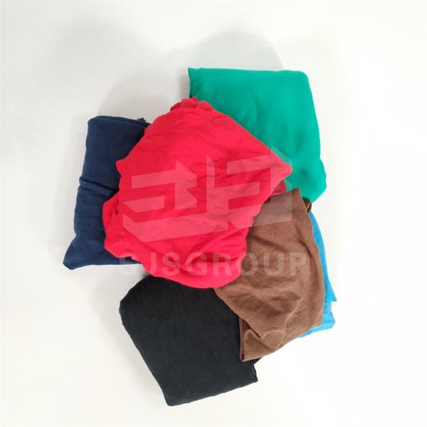 High absorbency Cut T-shirt Rags Mixed Coloured 100% Cotton Waste Rags Industrial Wiping Used Rags for cleaning