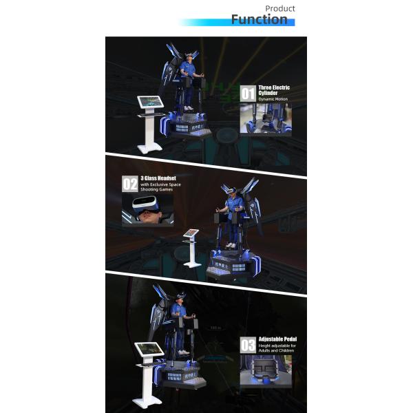 Тематические парки имитатора VR игры полета для парка атракционов торгового центра